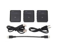 Microfono Lavalier Professionale, Microfono Lavalier Wireless Mini Microfono a Clip con Riverbero e Monitoraggio in Tempo Reale per Interviste in Streaming Live