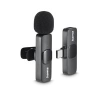 Hama Smart Wireless Nero Microfono Lavalier/Lapel
