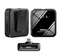 Microfono Lavalier USB-C Riduzione del Rumore Portata 20 m Autonomia 10h