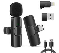 MICROFONO LAVALIER WIRELESS 2,4 GHZ PER IPHONE IPAD ANDROID PC SENZA BLUETOOTH