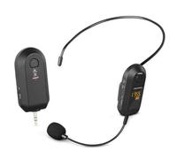 Microfono lavalier wireless 2.4G con cuffie e opzioni palmari, microfono wireless per artisti di palcoscenico e formatori