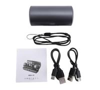 Microfono Lavalier Wireless Bluetooth Suono Chiaro Effetto Riverbero Riduzione del Rumore Microfono da Bavero per Streaming Live e Registrazione Video Breve ABS 2 Cavi di Ricarica