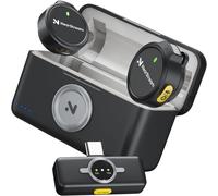 Microfono Lavalier Wireless Con Cancellazione Del Rumore & Modalità Silenziosa,