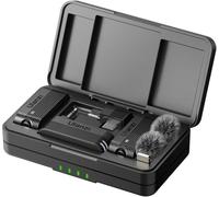Microfono lavalier wireless da bavero per tutte le fotocamere e telefoni video podcast Vlog YouTube