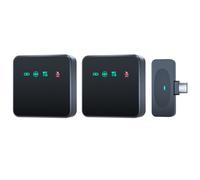 Microfono Lavalier wireless da uno a due di tipo C con riduzione del rumore portatile per audio video scheda audio dal vivo per esterni