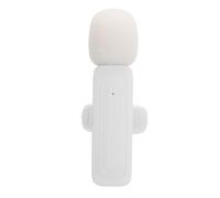 Microfono Lavalier Wireless, Microfono Lavalier a Riduzione del Rumore a Ritardo Ultra Basso 2.4G, Mini Microfono con Registrazione Dell'orario di Lavoro 13H per Intervista Vlog
