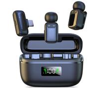 Microfono lavalier wireless per iPhone iPad mini microfono per live streaming