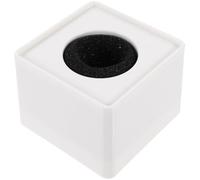 Microfono Logo Flag Station Abs Bianco Cubo Quadrato Per Interviste Design Portatile E Pratico Per Personalizzazione Con Stampa