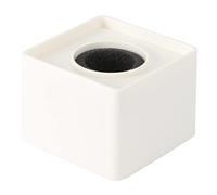 Microfono Logo Flag Station Abs Bianco Cubo Quadrato Per Interviste Design Portatile E Pratico Per Personalizzazione Con Stampa