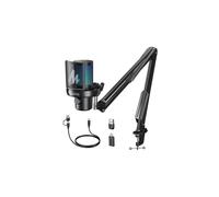 Maono DM40 PRO S RGB - Microfono a condensatore USB tipo C con braccio articolato