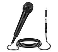 microfono Microfono dinamico del karaoke dinamico del cavo professionale per il canto, il microfono portatile del metallo compatibile con la macchina karaoke, l'altoparlante, l'amplificatore, il mixer
