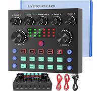 Microfono Mixer Audio Set per DJ Microfono Gaming Pacchetto Attrezzatura Podcast, Sicomne Condensatore Microfono Pc Bluetooth Pacchetto Attrezzatura Interfaccia Audio Mixer Live Karaoke Stream