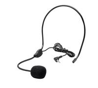 Microfono Montato Sulla Testa,3.5 MM Microfono Cablato Montato Sulla Testa,Mini Microfono Montato Sulla Testa,Altoparlante Amplificatore Vocale per Insegnanti,Conferenze,Discorsi,Spettacoli Teatrali