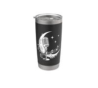 Microfono Musica Con Luna Per Cantanti E Musicisti Bicchiere termico in acciaio inox doppia parete