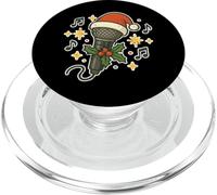 Microfono natalizio con cappello da Babbo Natale PopSockets PopGrip per MagSafe