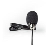 Microfono NEDIS MICCJ105BK clip-on 3.5 mm omnidirezionale con filtro antirumore