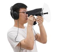 Microfono parabolico, amplificatore monoculare 8x, microfono direzionale, dispositivo di intercettazione, apparecchio acustico per escursionismo, caccia, arrampicata, birdwatching, osservazione degli