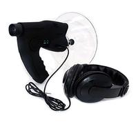 Microfono parabolico monoculare, kit di ascolto con piatto parabolico, 8 x 20 mm monoculare per ascolto di uccelli, per dispositivo di ascolto a lungo raggio fino all'amplificatore del suono