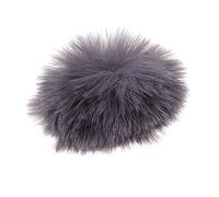 Microfono Peloso Parabrezza Parabrezza Muff Mic Furry Cover grigio argento