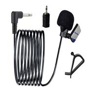 Microfono per auto da 3,5 mm stereo, radio, GPS, DVD, unità principale, microfono di ricambio per Sony, Pioneer, Kenwood, Boss, JVC, Jensen Alpine, adattatore 2,5 mm
