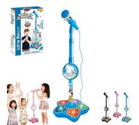 Microfono per Bambini e Supporto, Macchine per Karaoke per Bambini Regolabili con Luci da Palco Lampeggianti, Microfono per Bambini In Piedi Ragazze e Ragazzi, Giocattolo Musicale per Canzoni Canto