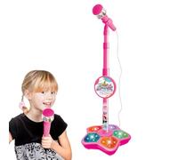 Microfono per bambini in piedi - giocattolo musicale, microfono cantare, microfono regolabile karaoke | Effetti musicali MP3, Play di ruolo per feste per ragazze per ragazze, giocattolo per i più picc