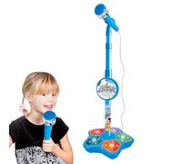 Microfono per bambini, set da gioco creativo per karaoke, macchina per karaoke, con connessione intelligente, giocattolo per cantare con luce per compleanni e vacanze