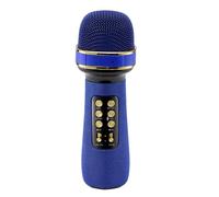 Microfono per cantare, microfono per bambini - Microfono wireless portatile,Forniture per feste con microfono wireless tutto in 1 con a LED per smartphone