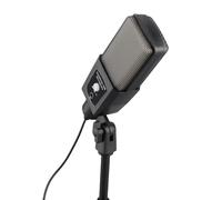 Microfono per Computer a Condensatore RGB con Supporto per Treppiede per Giochi, Streaming, Registrazione di Podcast, Microfono per PC USB Plug and Play per Interviste Dal Vivo, Design a Rete