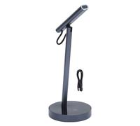 Microfono per Computer, Microfono a Condensatore da Tavolo Pieghevole con Pick Up Omnidirezionale a 360°, Plug and Play, Mute USB, Lega di Alluminio per Riunioni Canto in