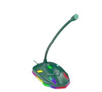 Microfono per computer, microfono PC a condensatore, microfono USB per conferenze, plug & play, design a collo di cero regolabile a 360 gradi, tecnologia di cancellazione del rumore