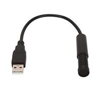 Microfono per Computer USB, Microfono USB Portatile Plug and Play 5V Omnidirezionale in ABS con Collo d'oca per Computer