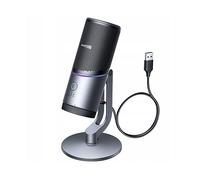 MICROFONO PER PC UGREEN CM769, USB, Condenser, 1x USB-C, 1x USB-, 1x uscita cuffie 3,5 mm, Silver