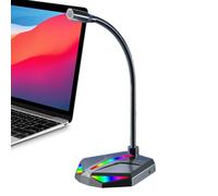 Microfono per Podcast,Attrezzatura Audio per Computer Personale Domestico Regolabile con Illuminazione RGB - Microfono per le Registrazioni - per Registrazione, Giochi, Chat, Trasmissioni, Podcast e S