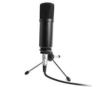 Microfono per registrazione, da studio, con treppiede, per PC, desktop/laptop, per YouTube, podcasting, gaming