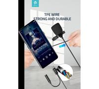Devia Microfono Smart Series per smartphone nero USB-C per una creazione di contenuti facile e di qualità. Connessione cablata e sensibilità -30dB +/-3dB