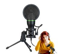 Microfono per streaming - Microfono a condensatore, kit microfono USB per streaming di podcast | Pacchetto microfono per computer, plug-and-play per registrazione musicale, giochi online, registrazion