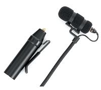 Pronomic MCM-100 Microfono a Condensatore Miniaturizzato per Strumenti (Collo d'oca, Adattatore XLR, Supporti Microfonici opzionali) nero