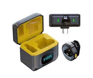 Microfono per telefono, piccolo microfono con clip magnetica per registrazione, durata della batteria 12H, altoparlante per media, vlogging, videocamera, canto sociale, musica, riprese dal vivo