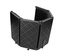 Microfono pieghevole fonoassorbente riflettore in schiuma con spugna EVA ad alta densità per studio radio Broadcasting Anchor Riduzione del rumore ambiente acustico