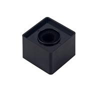 Microfono portatile a forma di cubo quadrato per interviste con logo e bandiera