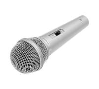 Microfono Portatile Finto per Cosplay, Modello retrò per Costumi e Sessioni Fotografiche, Puntello in ABS Leggero e Portatile (Silver)