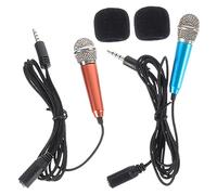 Microfono Portatile Mini Per Telefono in Metallo Piccolo E Compatto Per Podcasting Canto E Interviste