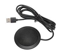 Microfono Portatile per Ufficio con Pickup Omnidirezionale 360°, 148g | Riduzione Rumore con Chip Integrato, Base Antiscivolo Stabile, Plug and Play, per Riunioni Online e Videogiochi
