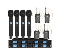 Microfono Professionale A Condensatore Montato Sulla Testa For Wireless UHF Adatto For For Spettacoli Sul Palco Della Chiesa Riproduzione Chiara Del Suono(6)