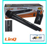 MICROFONO PROFESSIONALE DINAMICO SENZA FILI WIRELESS UNIDIREZIONALE PER KARAOKE
