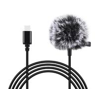 Microfono Puluz PU425 USB-C omnidirezionale con clip e cavo 1,5 m