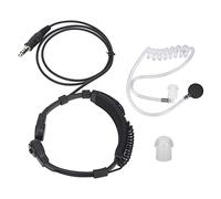 Microfono Regolabile per la Gola, Auricolare per Walkie Talkie con Microfono per la Gola con Microfono, Auricolare per Tubo Acustico Ad Aria per Impieghi Gravosi per per