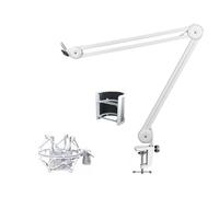 Microfono regolabile Sospensione Boom Forbice Braccio Stand Metallo Mic Stand Molla Integrata Per Voice Over Artisti Podcasting Braccio Morsetto