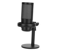 Microfono RGB a Condensatore Cablato con Base per Giochi, Streaming, Karaoke, Design in Plastica
